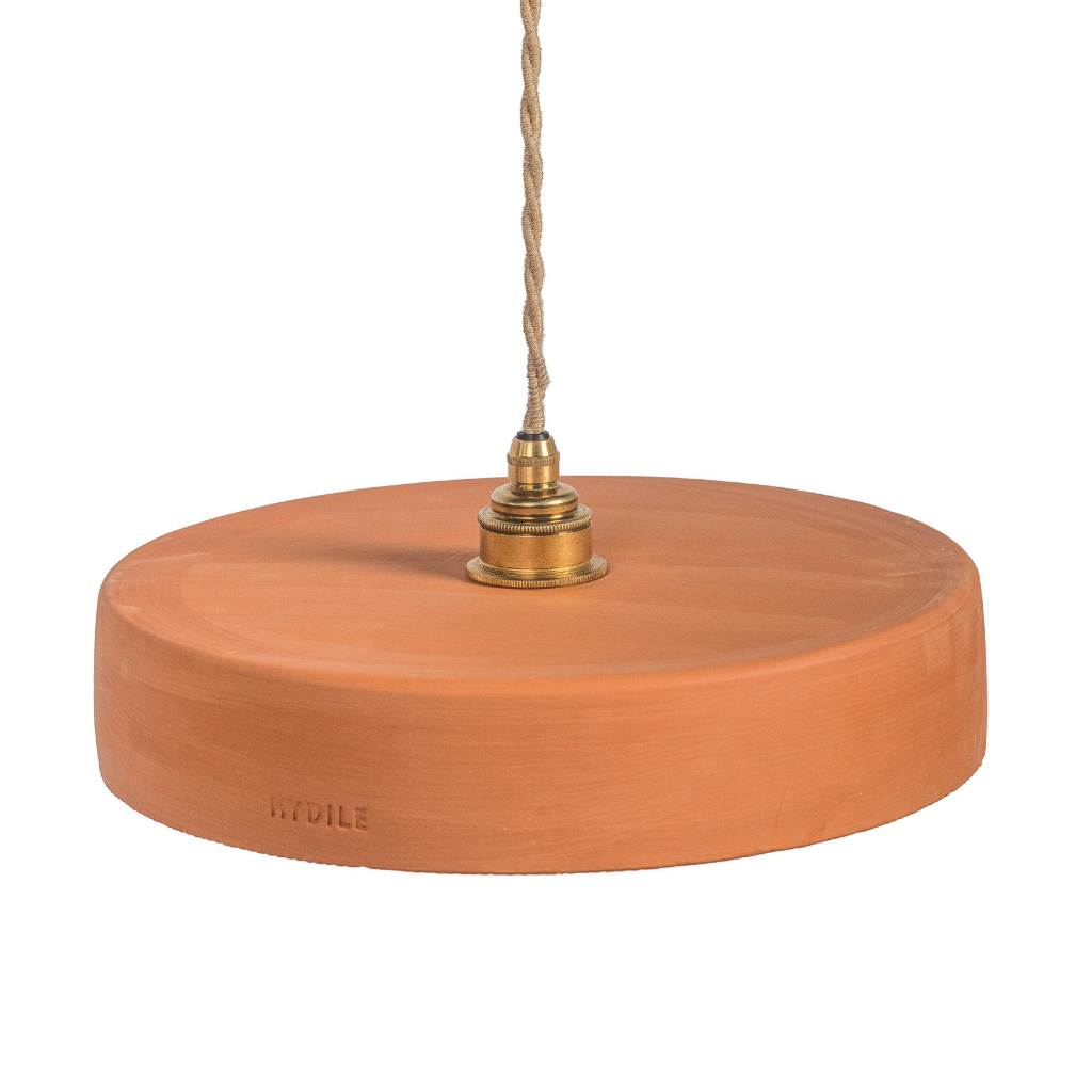 MICHELE TAILLE L - Suspension en terre cuite Ocre D29xH6,5cm