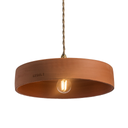MICHELE TAILLE L - Suspension en terre cuite Ocre D29xH6,5cm