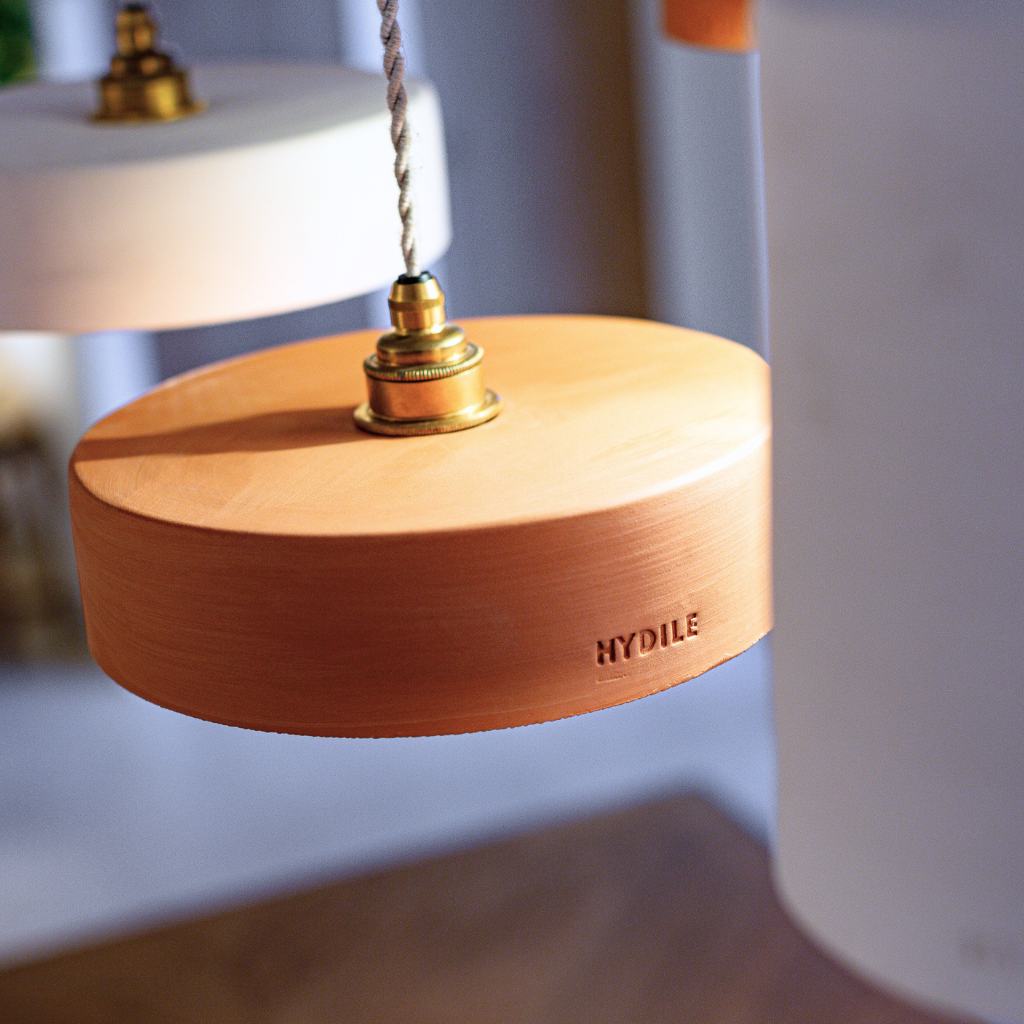 MICHELE TAILLE S - Suspension en terre cuite Ocre D24cmxH6,5cm