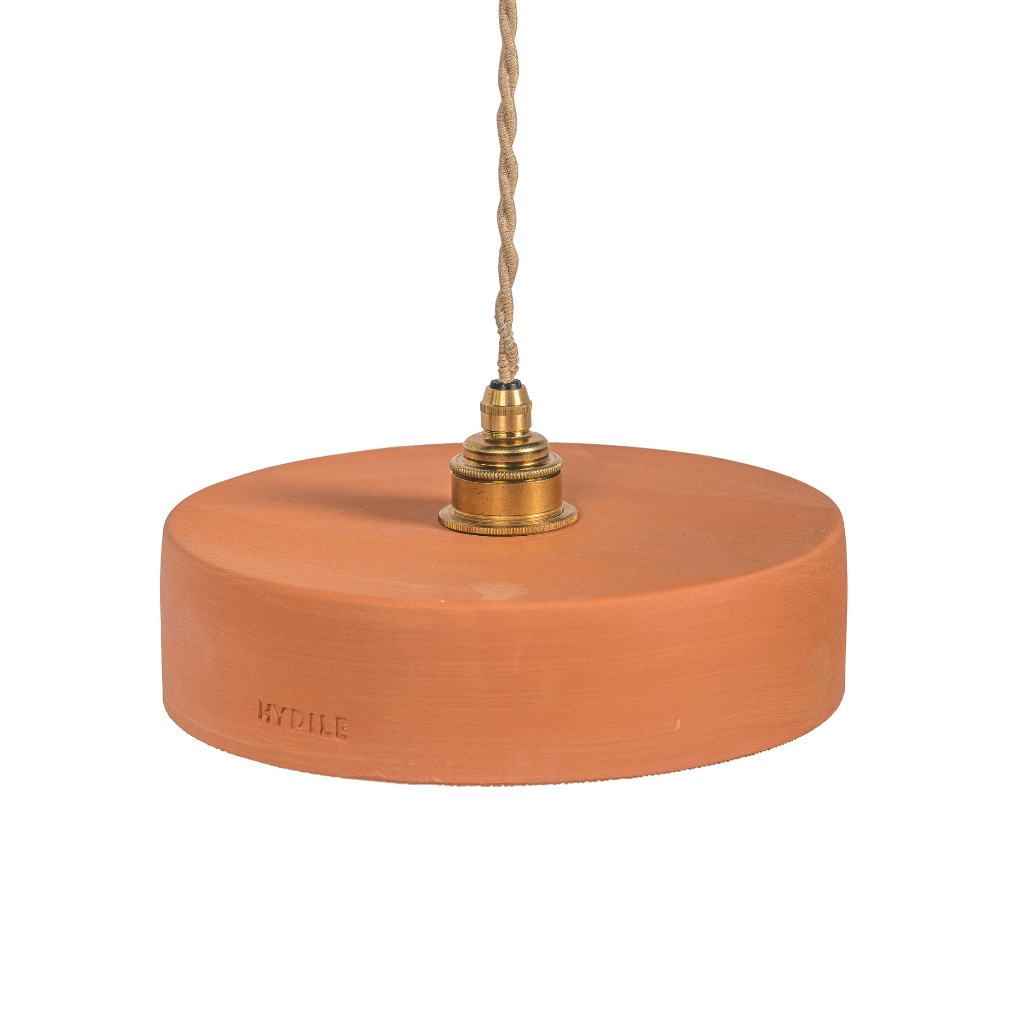 MICHELE TAILLE S - Suspension en terre cuite Ocre D24cmxH6,5cm
