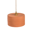ODILE - Suspension en terre cuite Ocre D24xH14cm