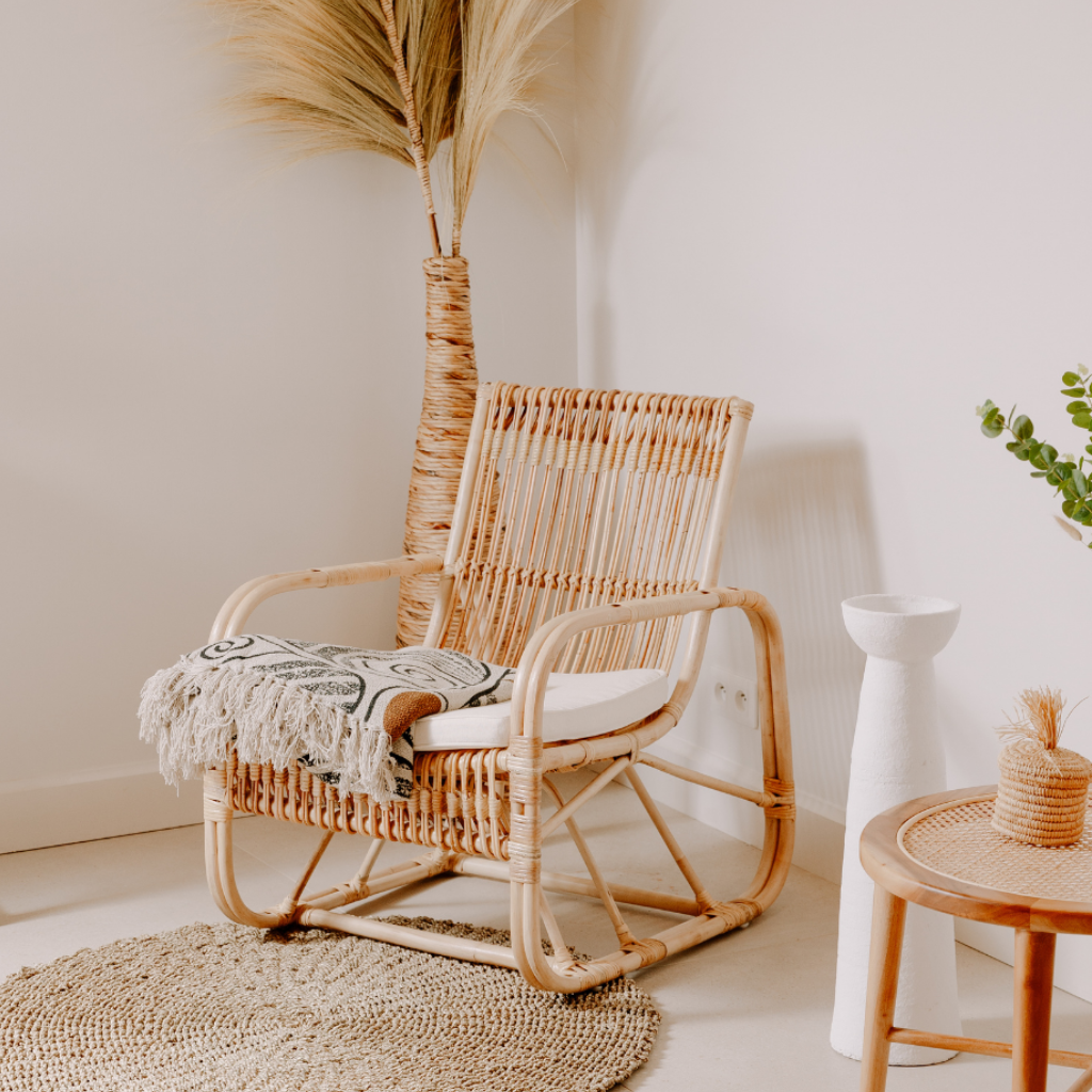 [3760428960085] ALBANE - Fauteuil en rotin