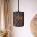 BLACK YUNIS - Suspension en rotin