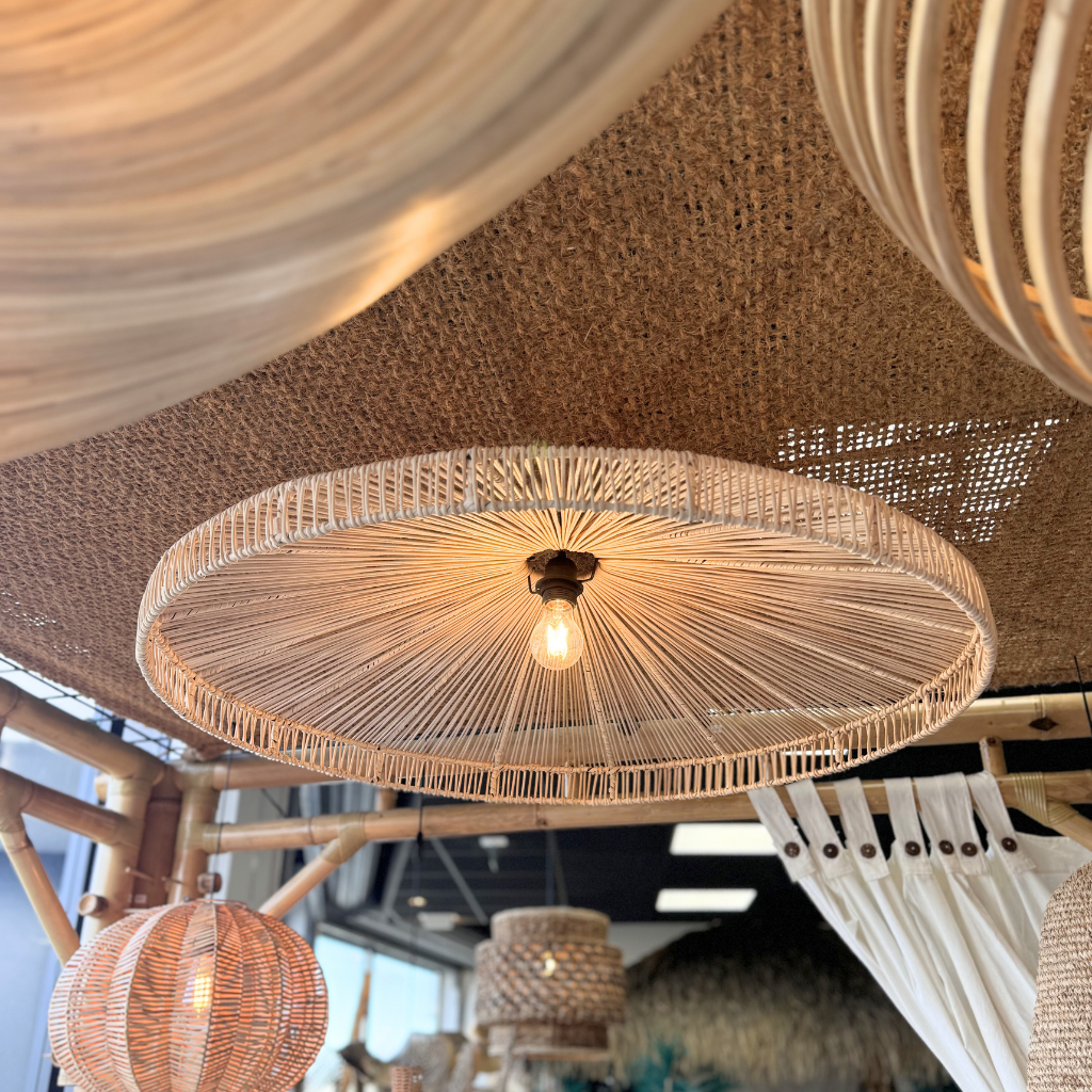 ESSO XL - Suspension en rotin naturel