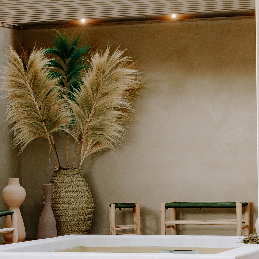 [3760428963055] Feuille de rayung et tige bambou  NATUREL