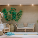 Feuille de rayung et tige bambou  VERT