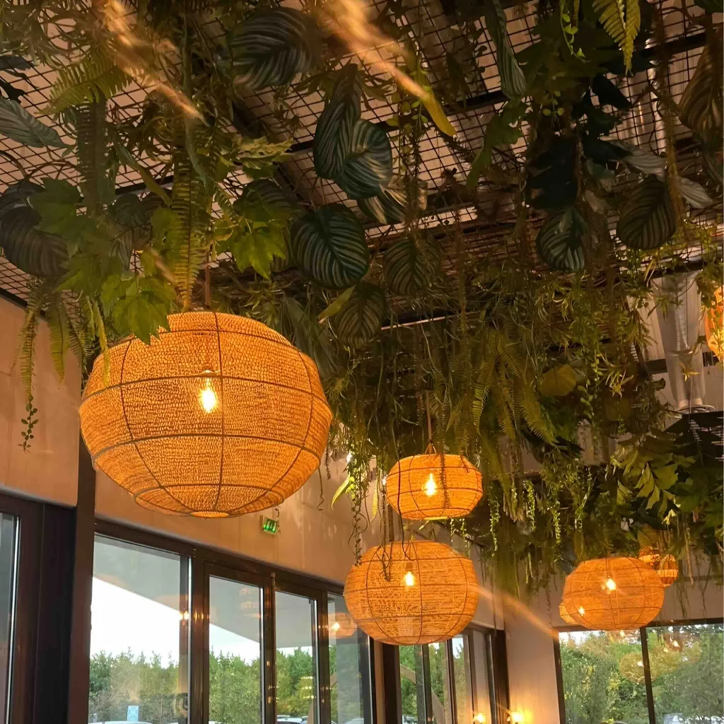 GLOBE - Suspension XXL en raphia