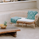 HAVANA - Banquette en rotin avec coussin