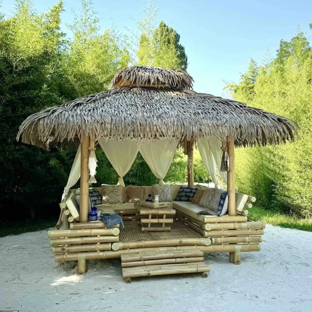 HYDILE - Gazebo en bambou 4m*4m