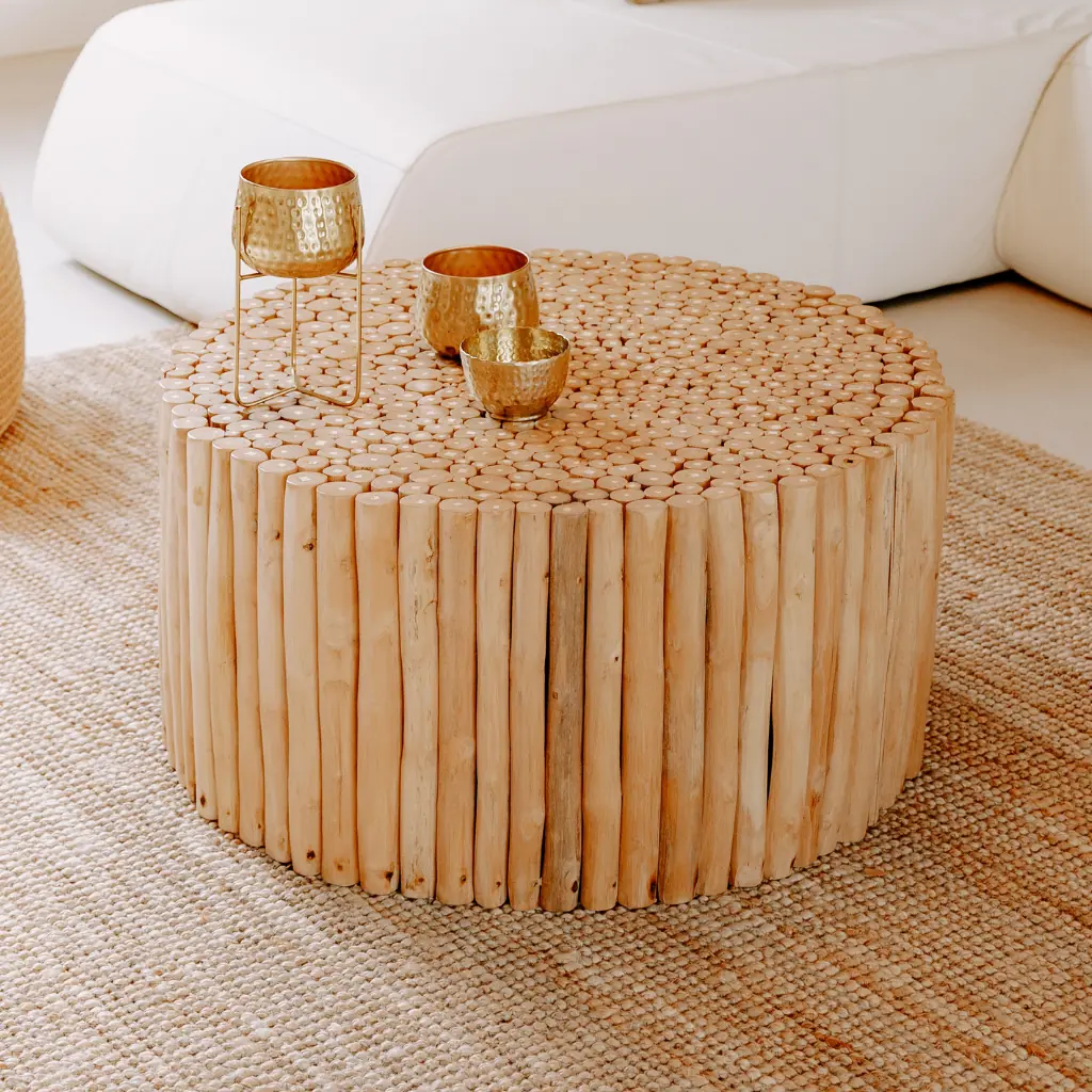 [3760428961433] JATI L - Grande table basse en bois de teck
