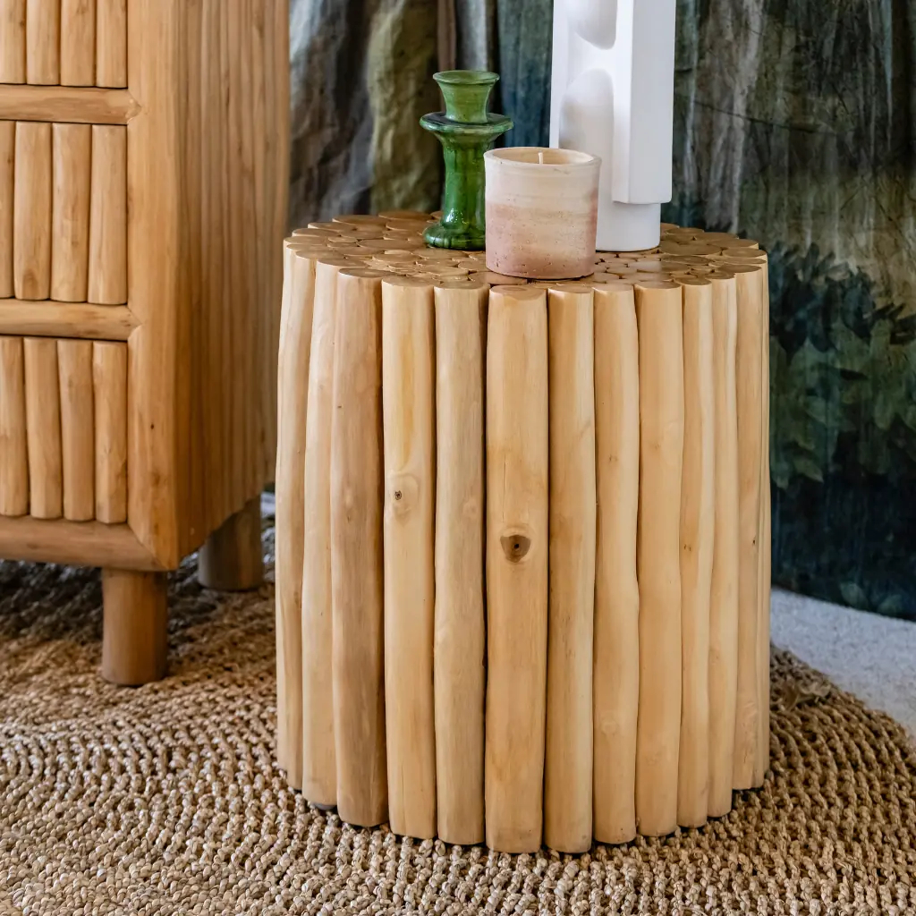 JATI S - Table d'appoint en bois de teck