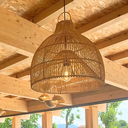 KUBA XL - Suspension en rotin