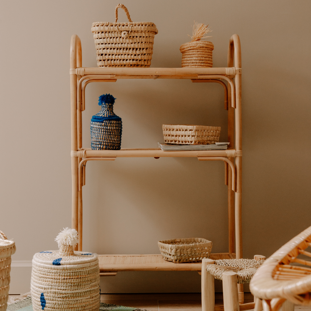 [3760428961884] MAKO - Étagère en rotin