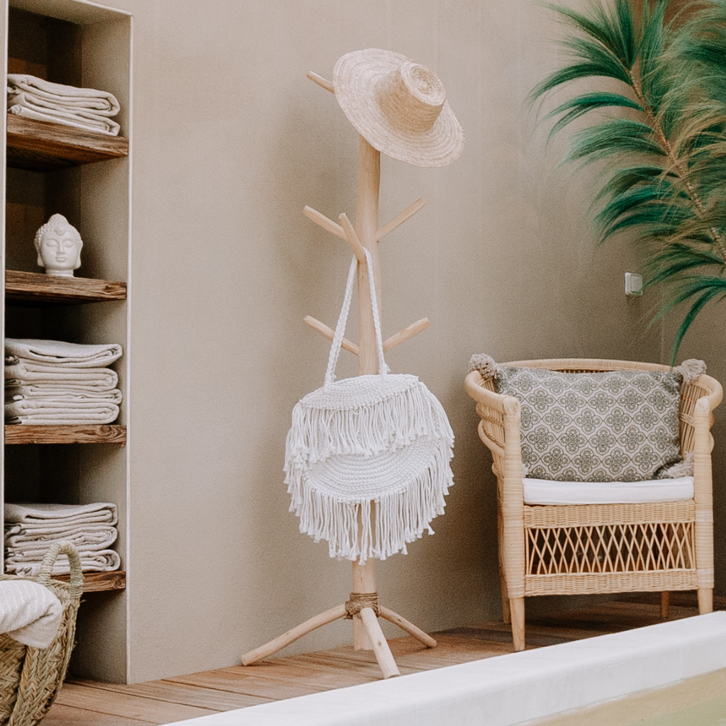 [3760428964120] Willy - Porte manteau en bois d'eucalyptus