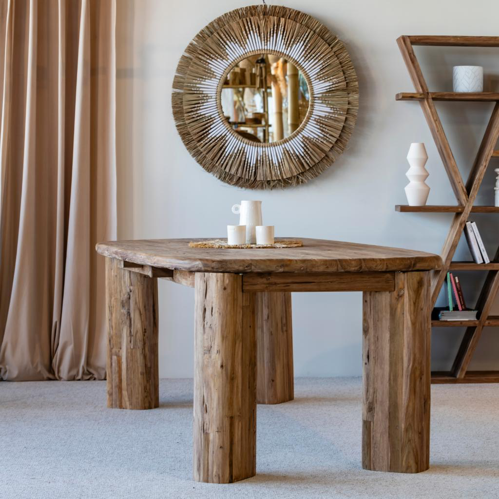 VASCO S - Table Rectangle en teck recyclé