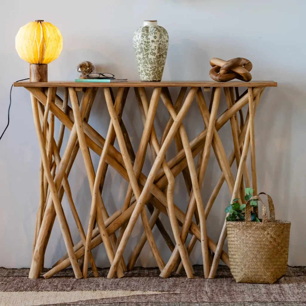 [3760428960818] ENORA - Console en branches de teck