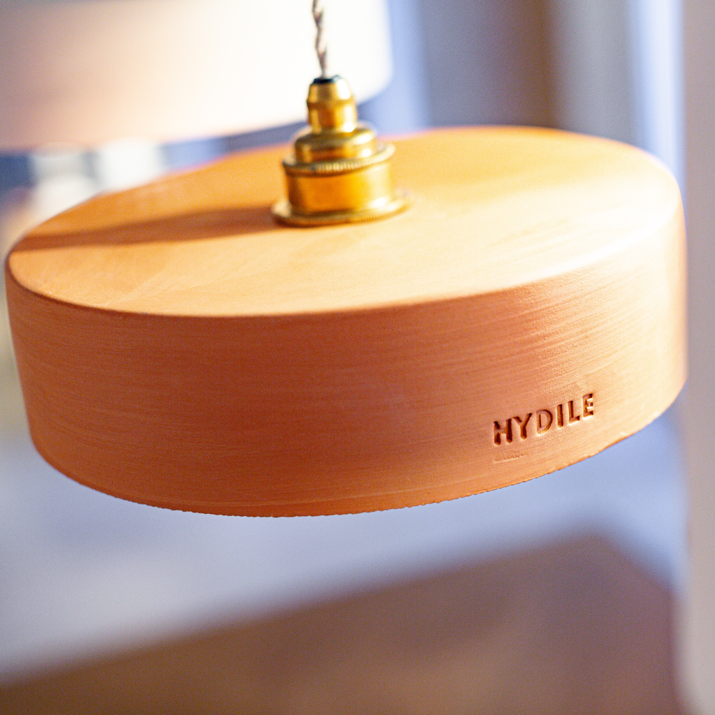 MICHELE TAILLE S - Suspension en terre cuite Ocre