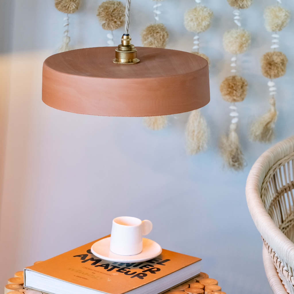 [3760428962065] MICHELE TAILLE M - Suspension en terre cuite ocre