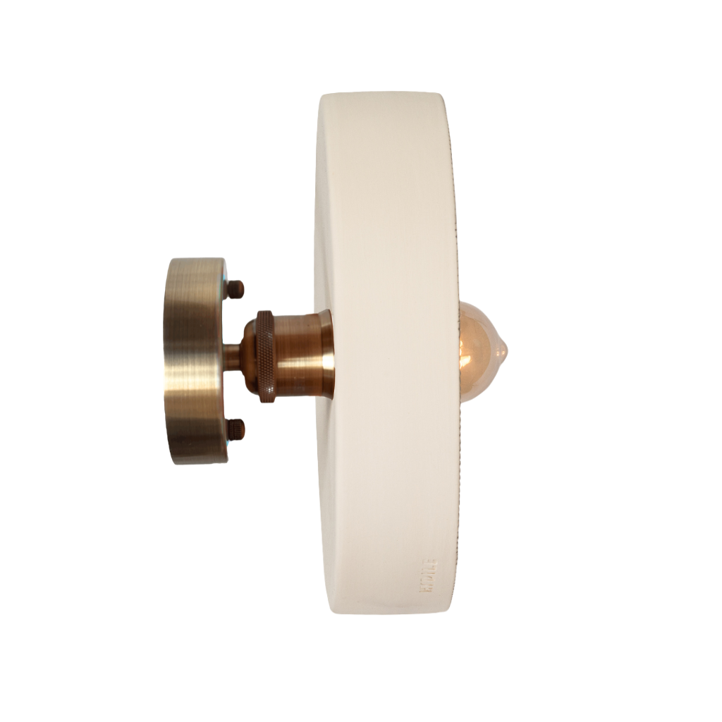 YVETTE S - Applique murale en terre cuite Blanche