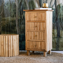 PIERRE - Chiffonnier 4 tiroirs en branches de teck