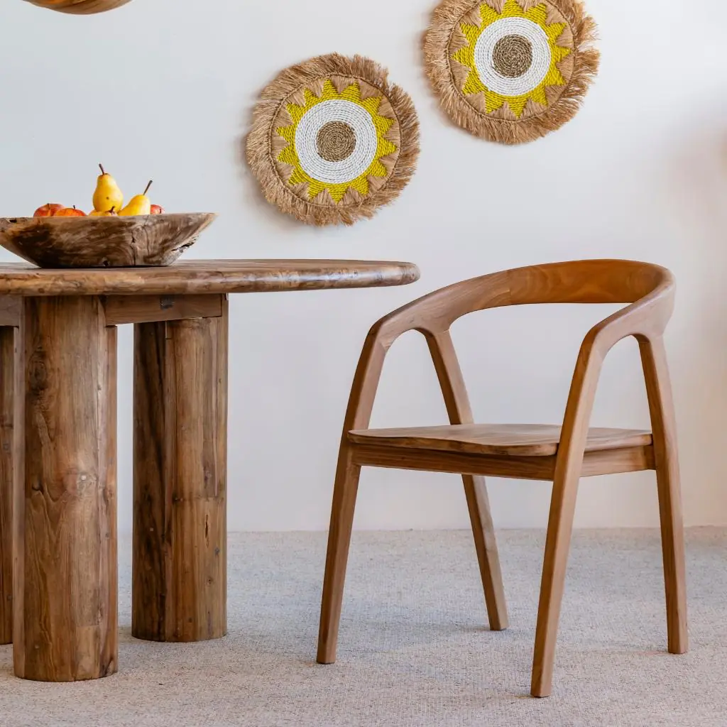 ANTA - Chaise naturelle en teck