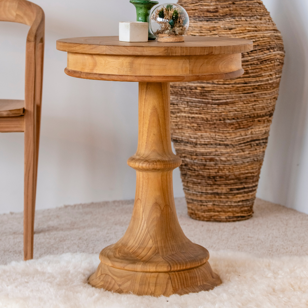 [3760428964588] SUZON - Guéridon en bois de mindi