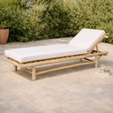 BALINA - Transat en teck avec matelas