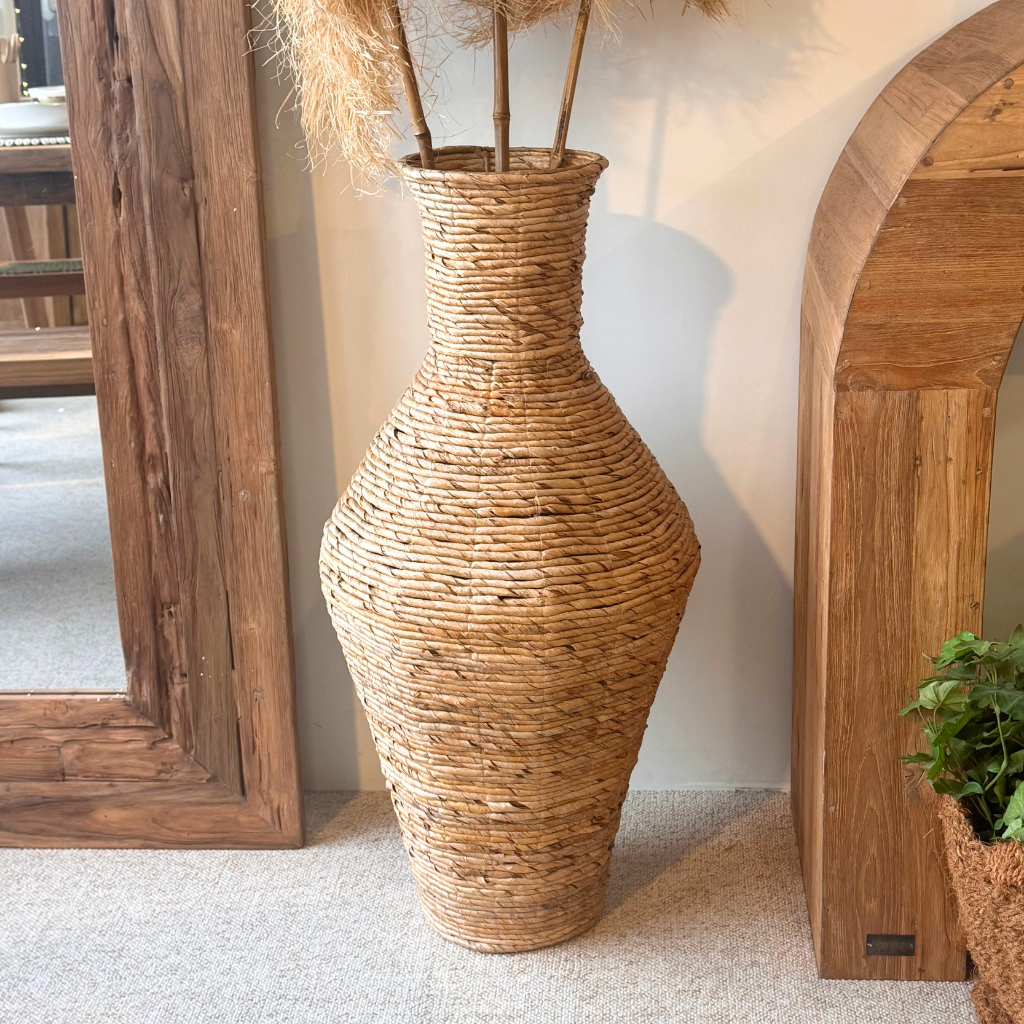 [3760428964465] JONQUILLE - Jarre en feuilles de bananier