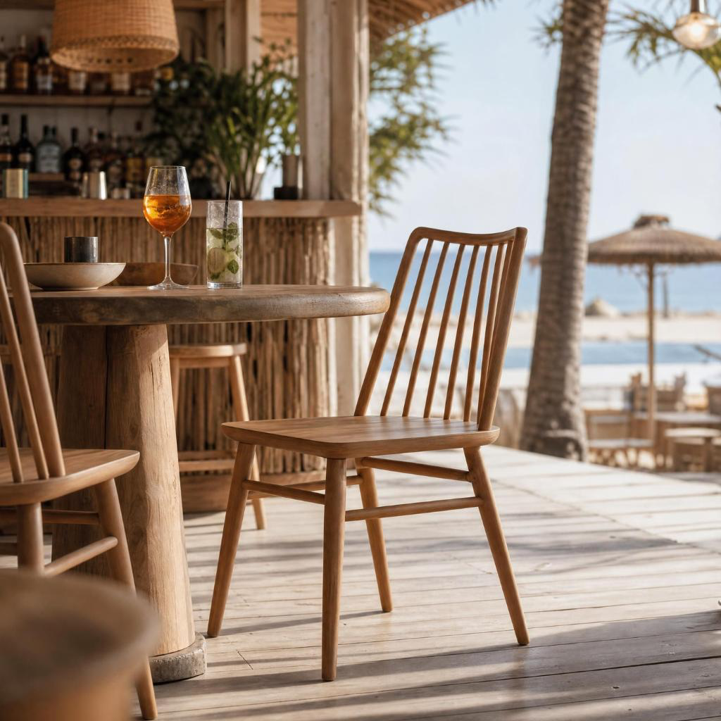 [3760428964816] LISE - Chaise en bois de sungkai