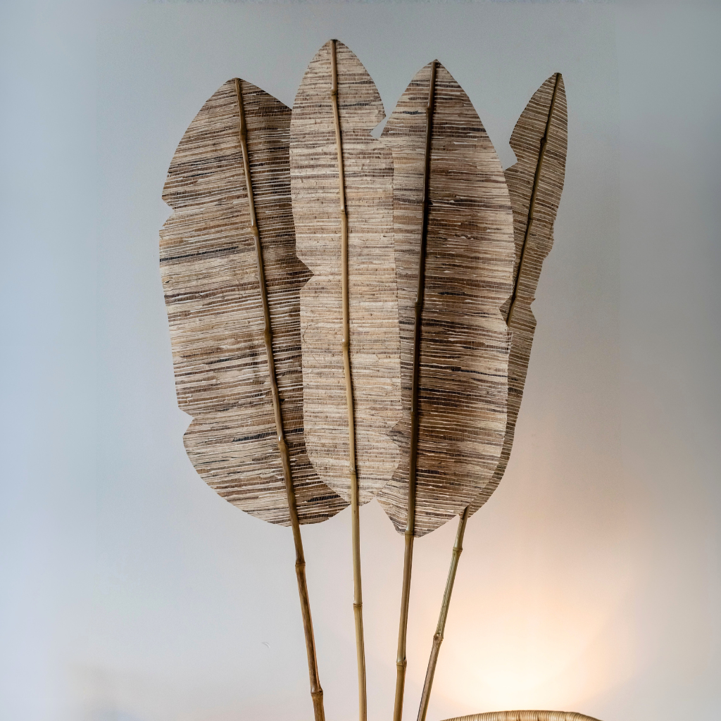 OMBRE LOT- Feuille de bananier et tige en bambou GRANDE + PETITE