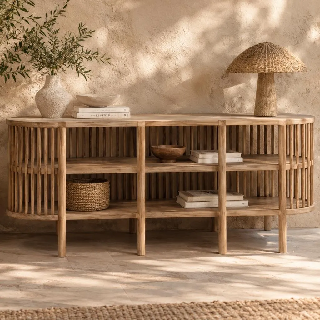 AUGUSTIN - Buffet de rangement en bois de mindi