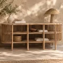 AUGUSTIN - Buffet de rangement en bois de mindi
