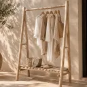 BILLOU - Grand portant en bois de teck