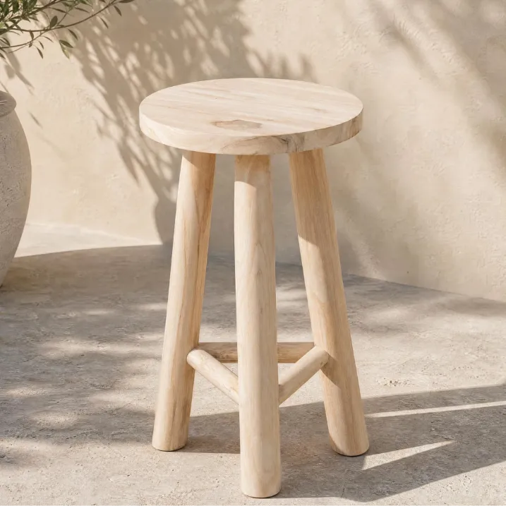 [3760428965233] GILLI - Tabouret en bois de teck