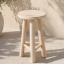 GILLI - Tabouret en bois de teck